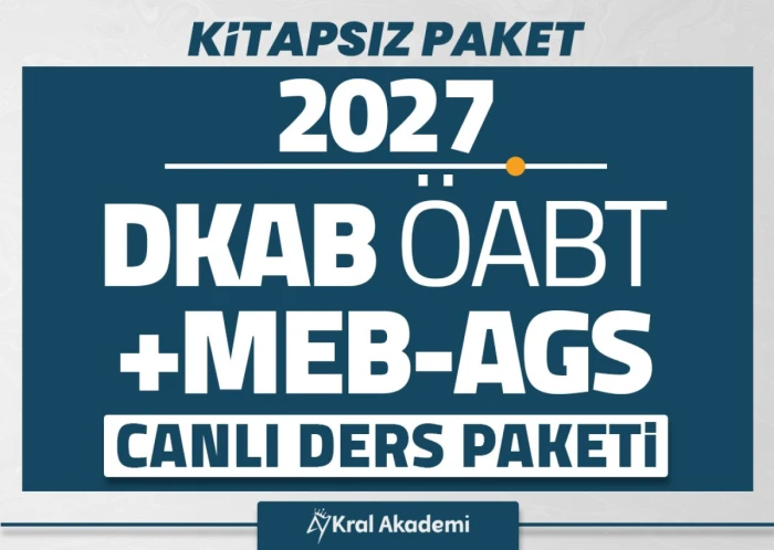 2027 + DKAB ÖABT  + MEB - AGS - KİTAPSIZ